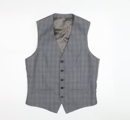 Mens UK Size 38 Jaeger Regular Grey Suit Waistcoat