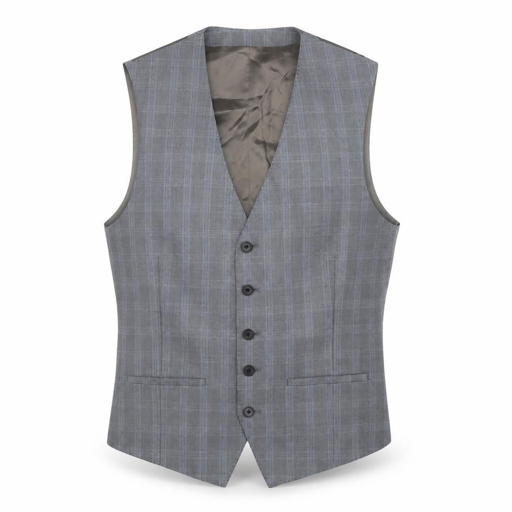 Mens UK Size 38 Jaeger Regular Grey Suit Waistcoat