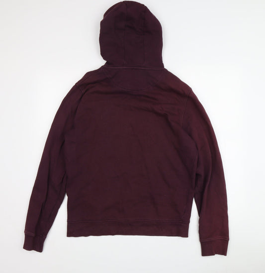Mens UK Size M Lyle & Scott Purple Pullover Hoodie