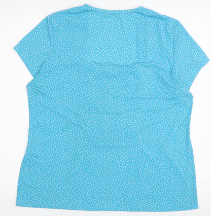 Womens UK Size L Windsmoor Blue Basic Blouse