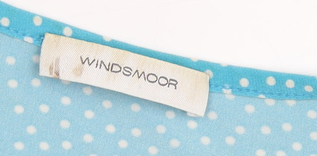 Womens UK Size L Windsmoor Blue Basic Blouse