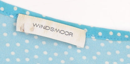 Womens UK Size L Windsmoor Blue Basic Blouse