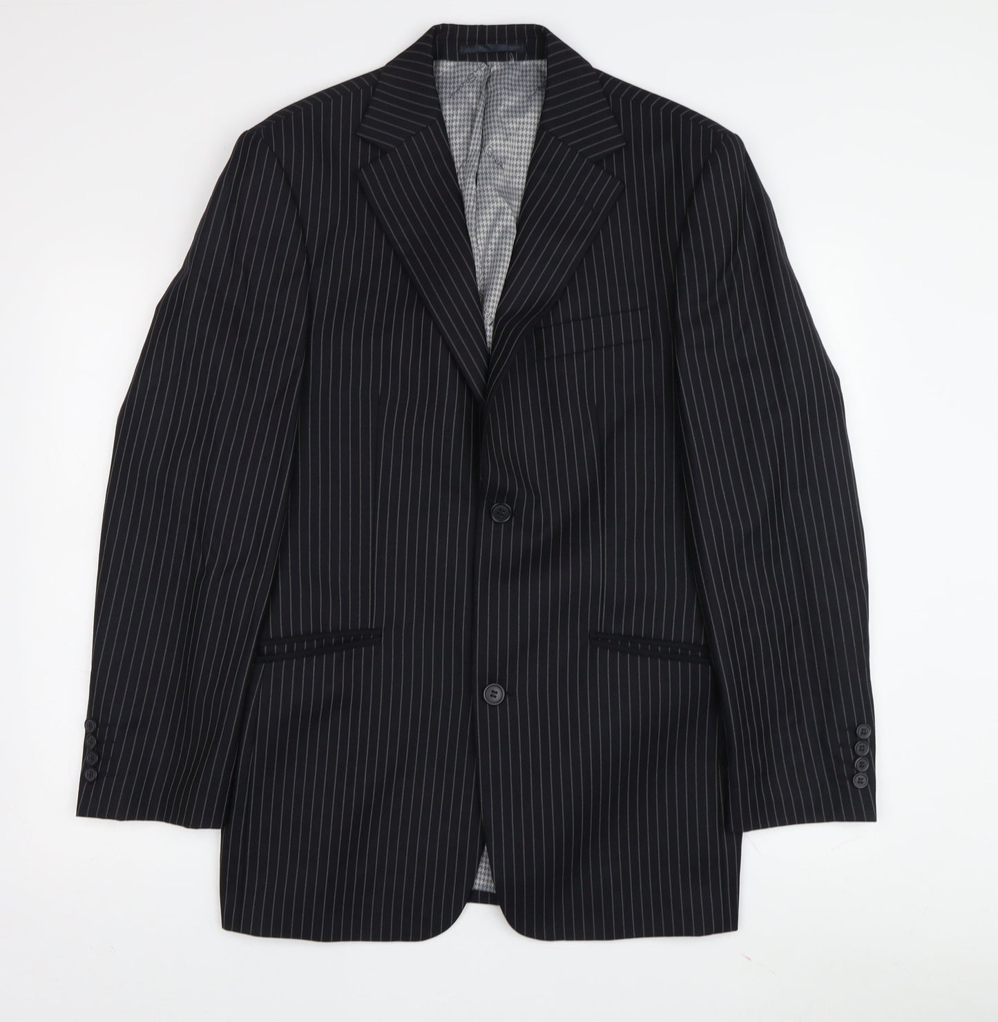 Mens UK Size 38 Ben Sherman Regular Black Suit Jacket
