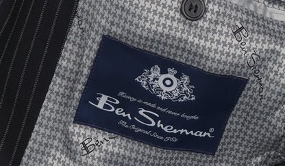 Mens UK Size 38 Ben Sherman Regular Black Suit Jacket