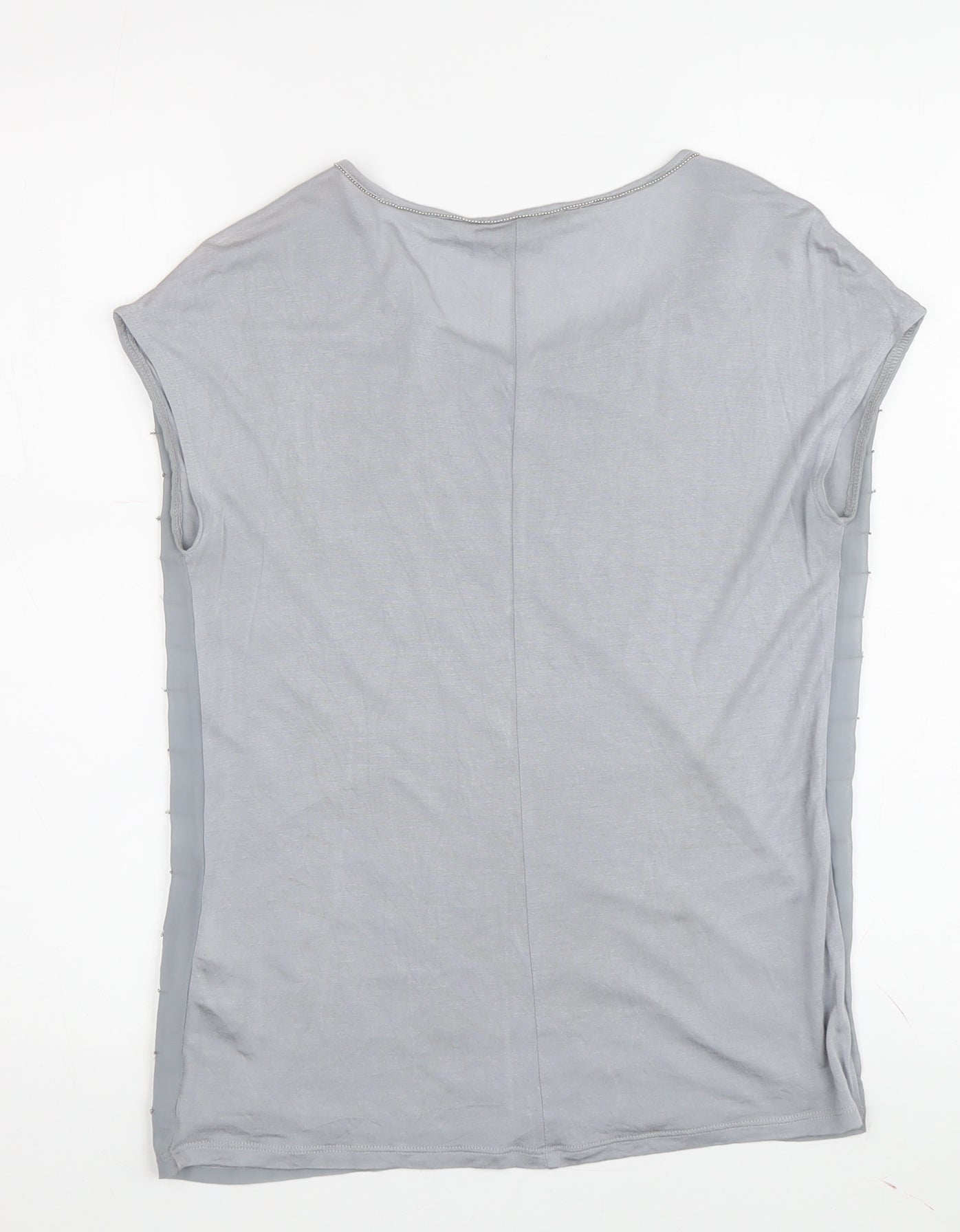 Womens UK Size S Armani Exchange Grey Basic T-Shirt