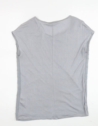 Womens UK Size S Armani Exchange Grey Basic T-Shirt