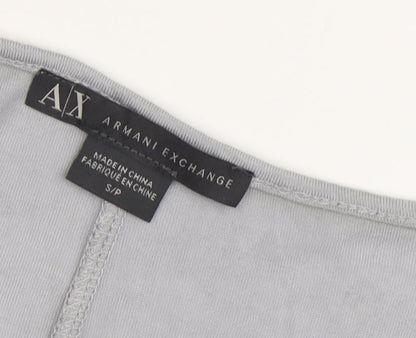 Womens UK Size S Armani Exchange Grey Basic T-Shirt