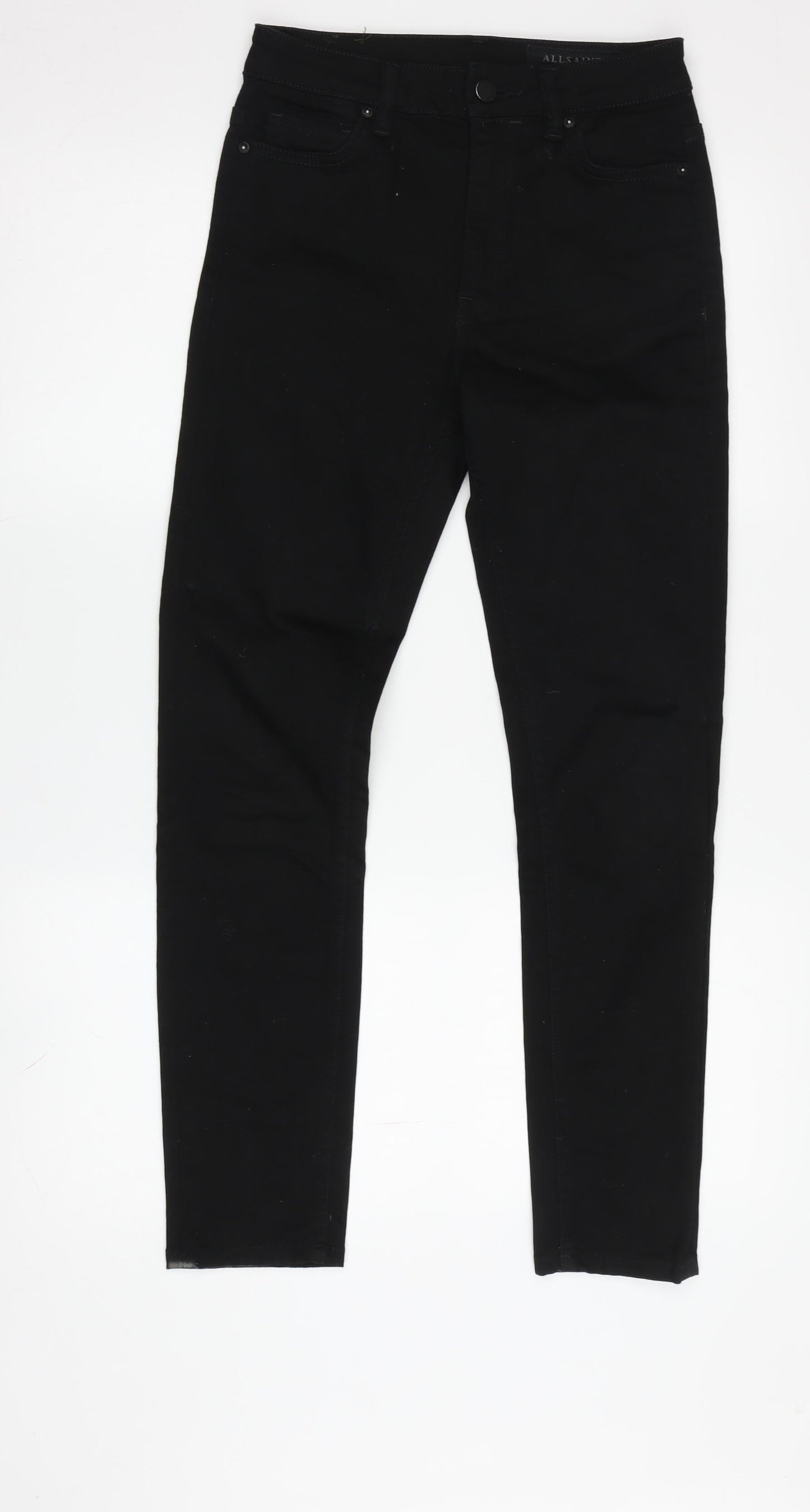 AllSaints Women's Black Skinny Jeans, XS, Regular Fit
