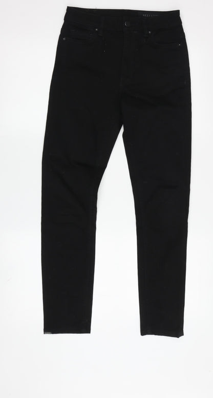 AllSaints Women's Black Skinny Jeans, XS, Regular Fit