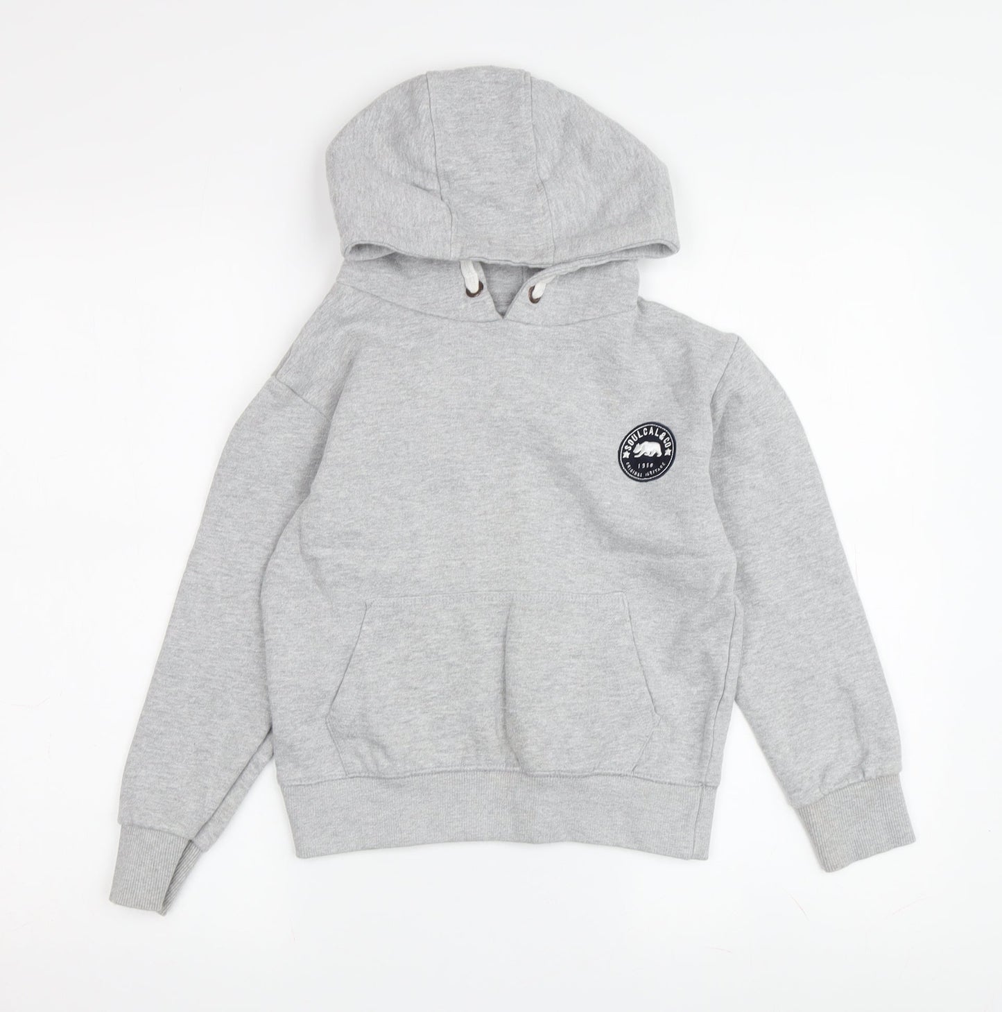 SoulCal & Co Boys Grey Pullover Hoodie, 9-10 Years, Casual Comfort