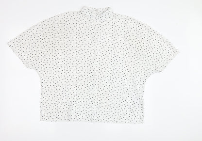 Jacqueline de Yong Women's White Polka Dot Blouse