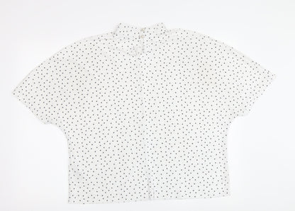 Jacqueline de Yong Women's White Polka Dot Blouse