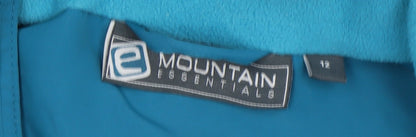 Womens UK Size 12 Mountain Essentials Blue Basic Jacket
