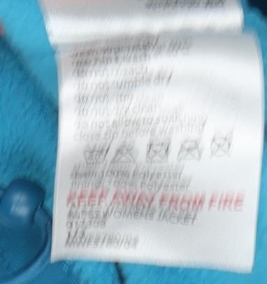 Womens UK Size 12 Mountain Essentials Blue Basic Jacket