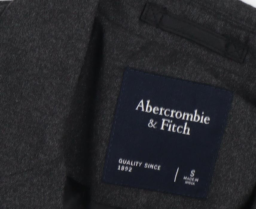 Abercrombie & Fitch Men's Grey Blazer, Size S, Regular Fit