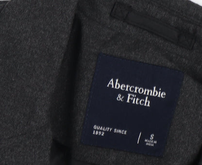 Abercrombie & Fitch Men's Grey Blazer, Size S, Regular Fit