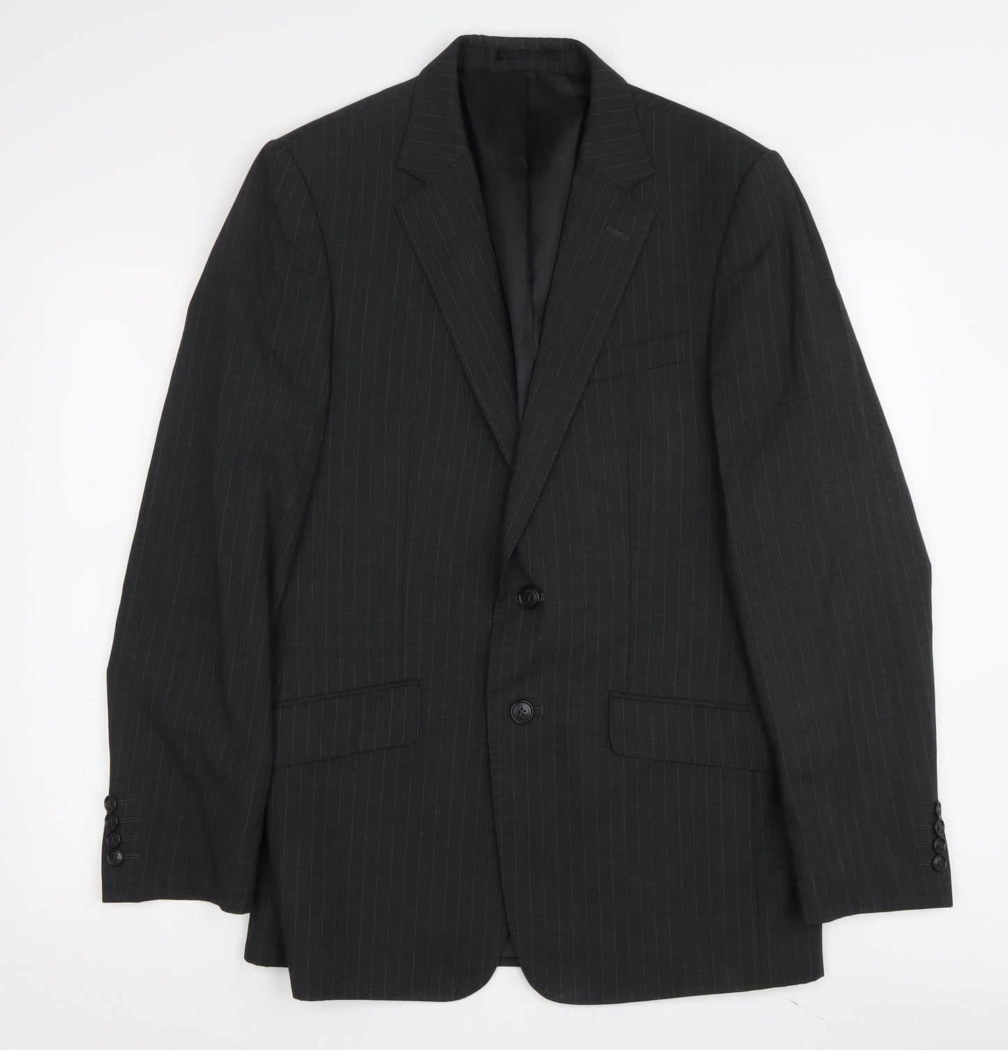 Mens UK Size 38 Jaeger Regular Black Suit Jacket