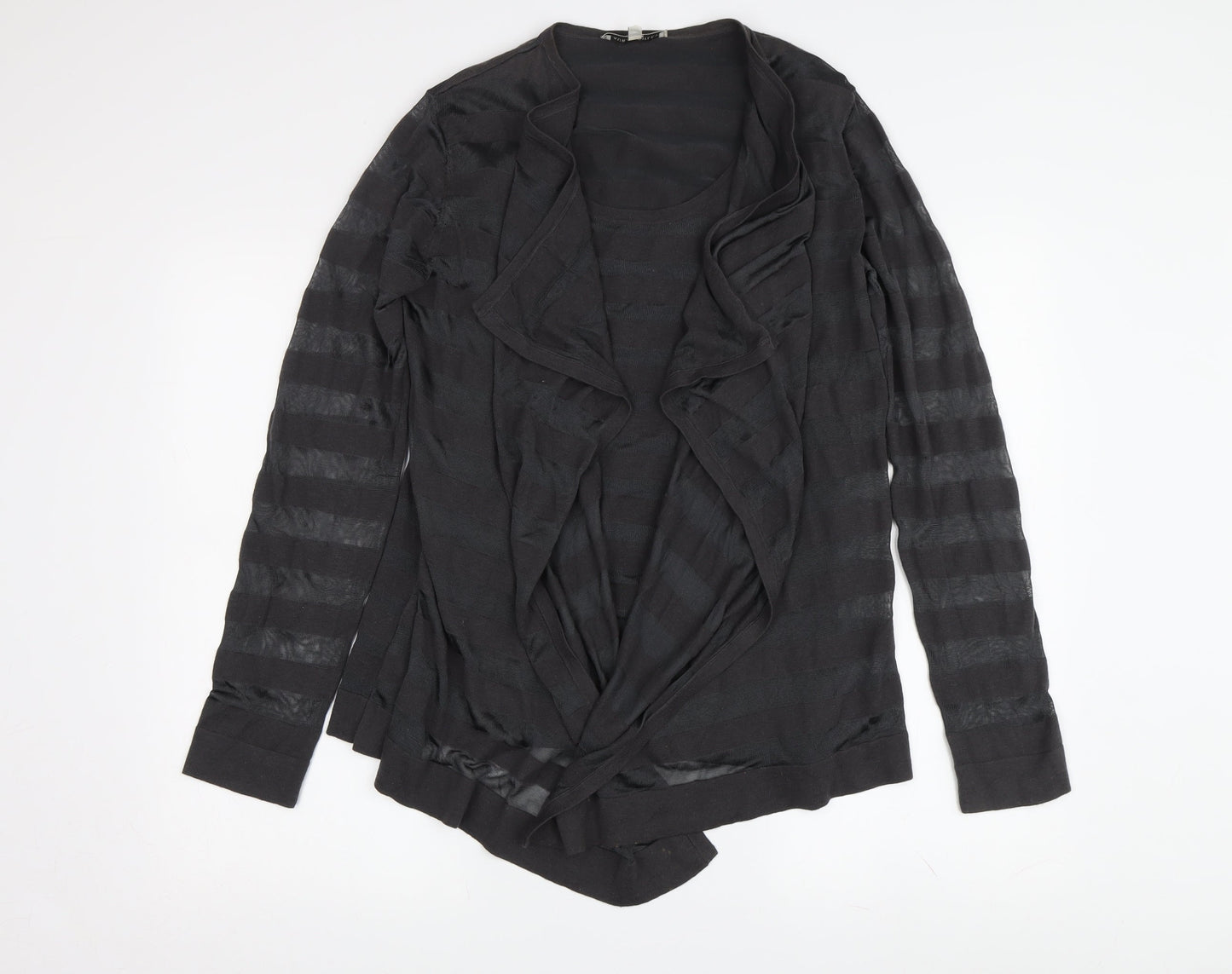 Womens UK Size 12 Laura Ashley Black Cardigan Jumper