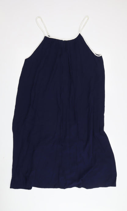 Hush Women's Blue Slip Dress Size 6 Sleeveless Rayon Casual