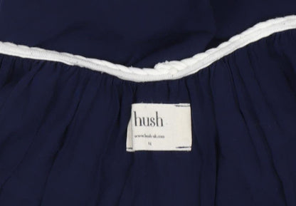 Hush Women's Blue Slip Dress Size 6 Sleeveless Rayon Casual