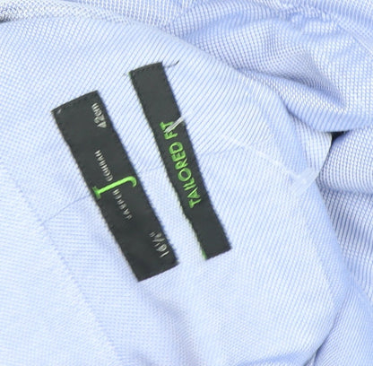 Mens UK Collar Size 16.5 Marks and Spencer Smart Blue  Dress Shirt