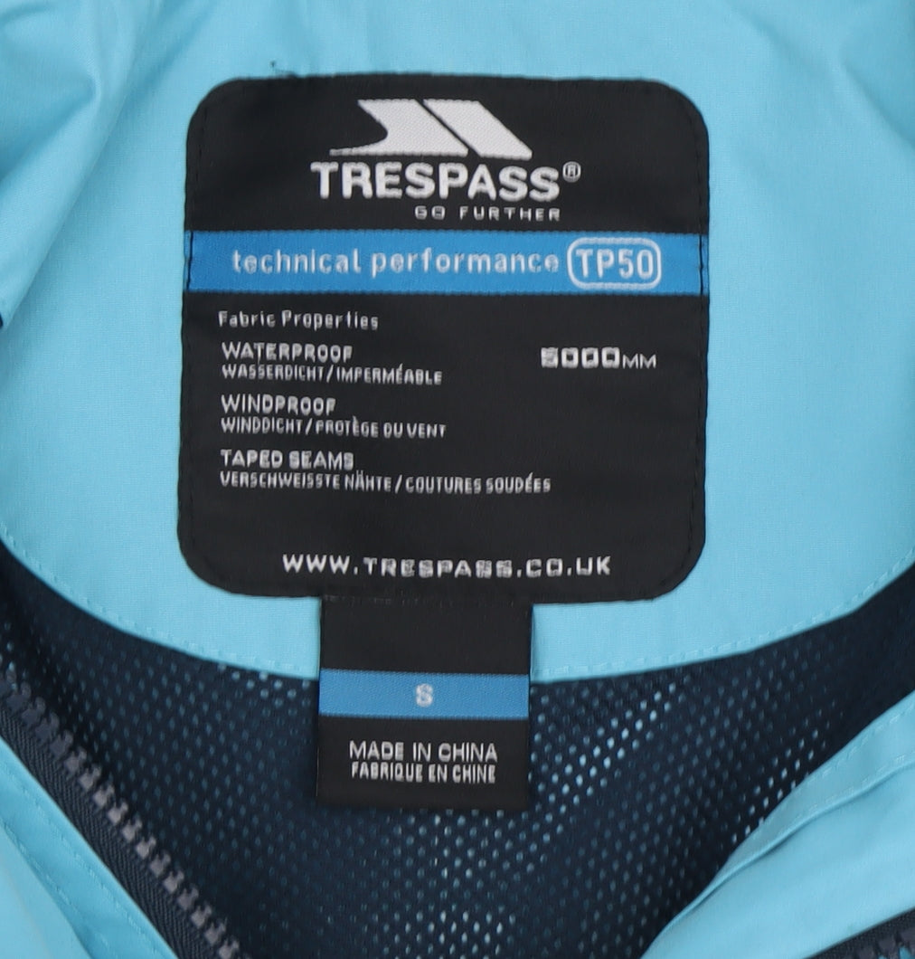 Womens UK Size S Trespass Blue Anorak Coat