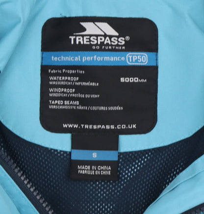 Womens UK Size S Trespass Blue Anorak Coat