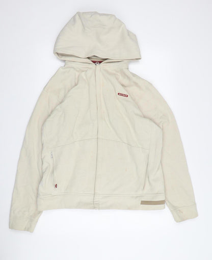 Mens UK Size S Reebok Beige Full Zip Hoodie