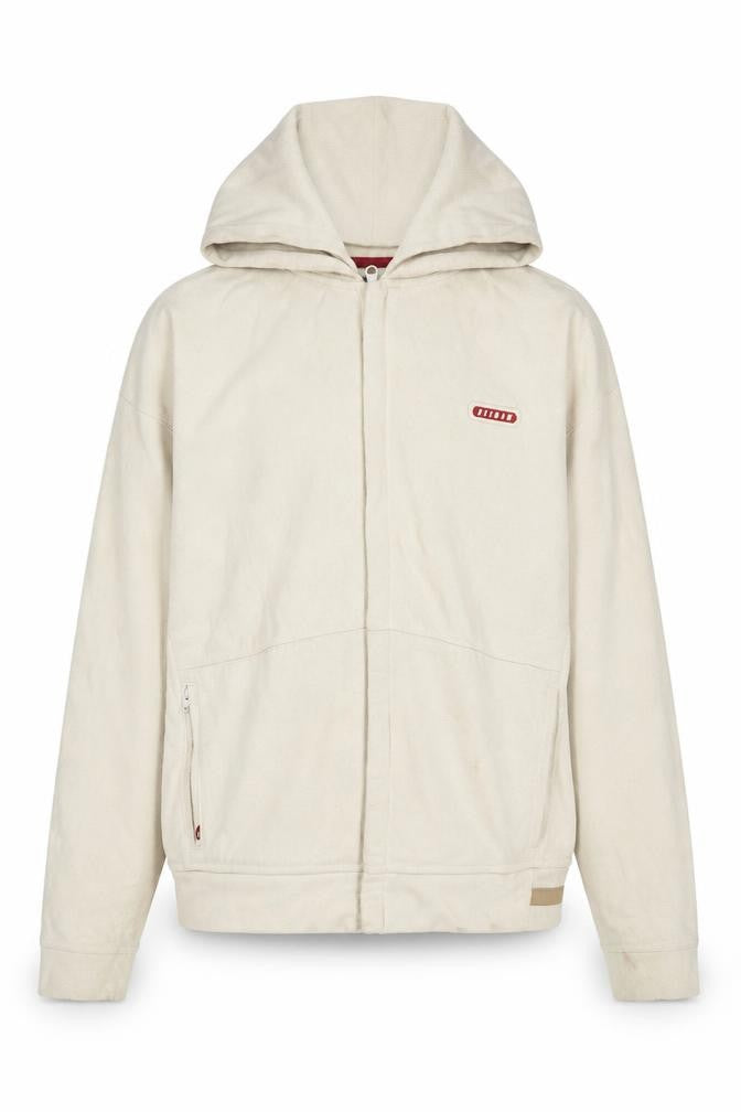 Mens UK Size S Reebok Beige Full Zip Hoodie
