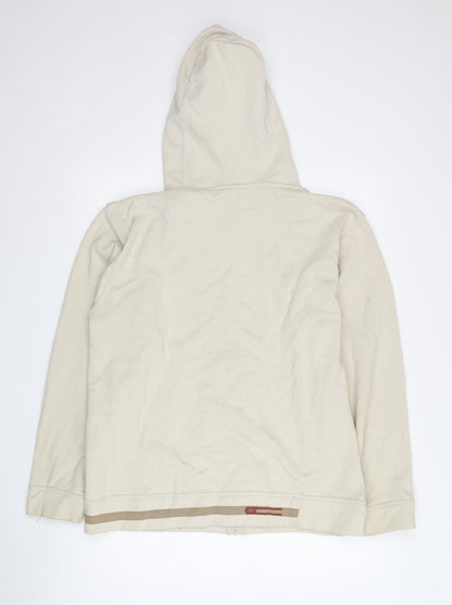 Mens UK Size S Reebok Beige Full Zip Hoodie