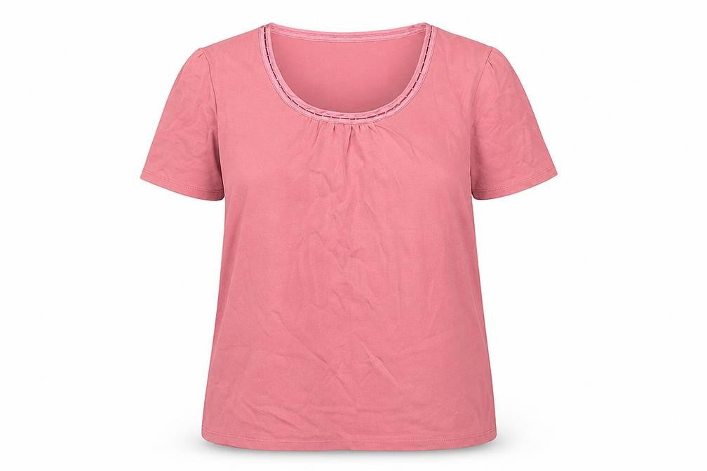 Womens UK Size M iZ Pink Basic T-Shirt