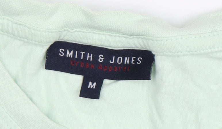 Smith & Jones Men's M Green Crew Neck T-Shirt