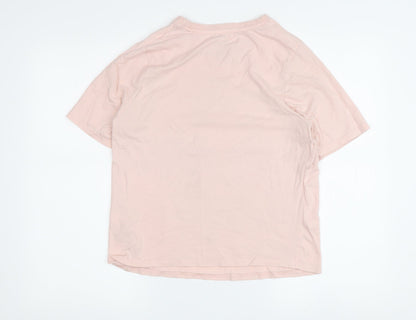 Womens UK Size XS Disney Pink Basic T-Shirt