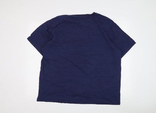 Mens UK Size 2XL Fanatics Blue  T-Shirt