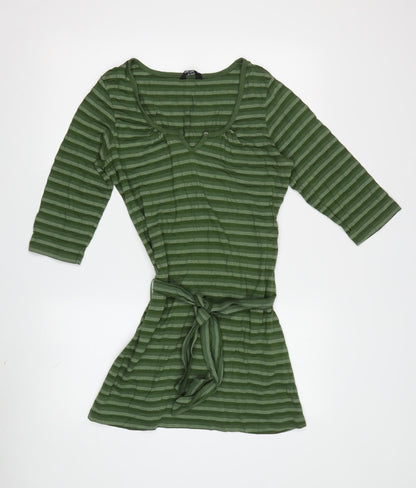 Womens UK Size 12 ellie louise Green Tunic Blouse
