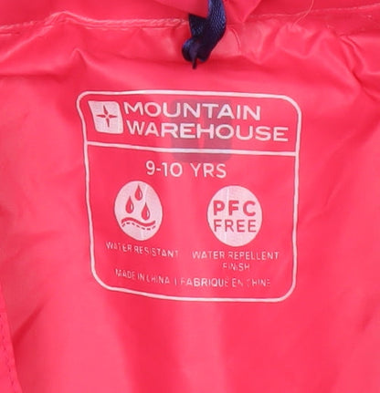 Mountain Warehouse Girls Pink Windbreaker Jacket 9-10 Years