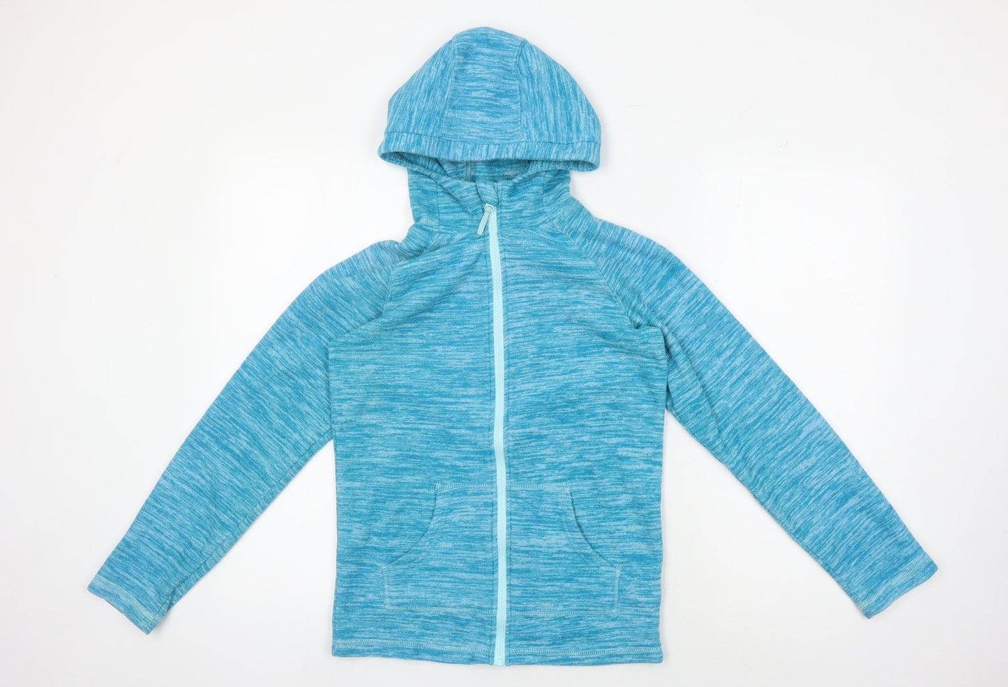 Mountain Warehouse Girls Blue Full Zip Hoodie 11-12 Years Fleece