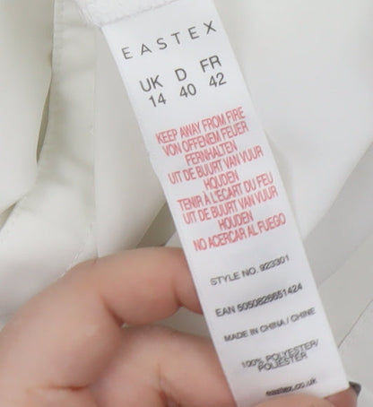 Eastex Women's White Collared Blouse Size 14