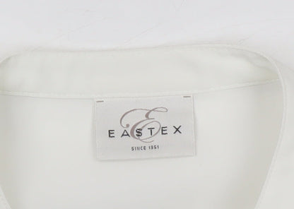 Eastex Women's White Collared Blouse Size 14