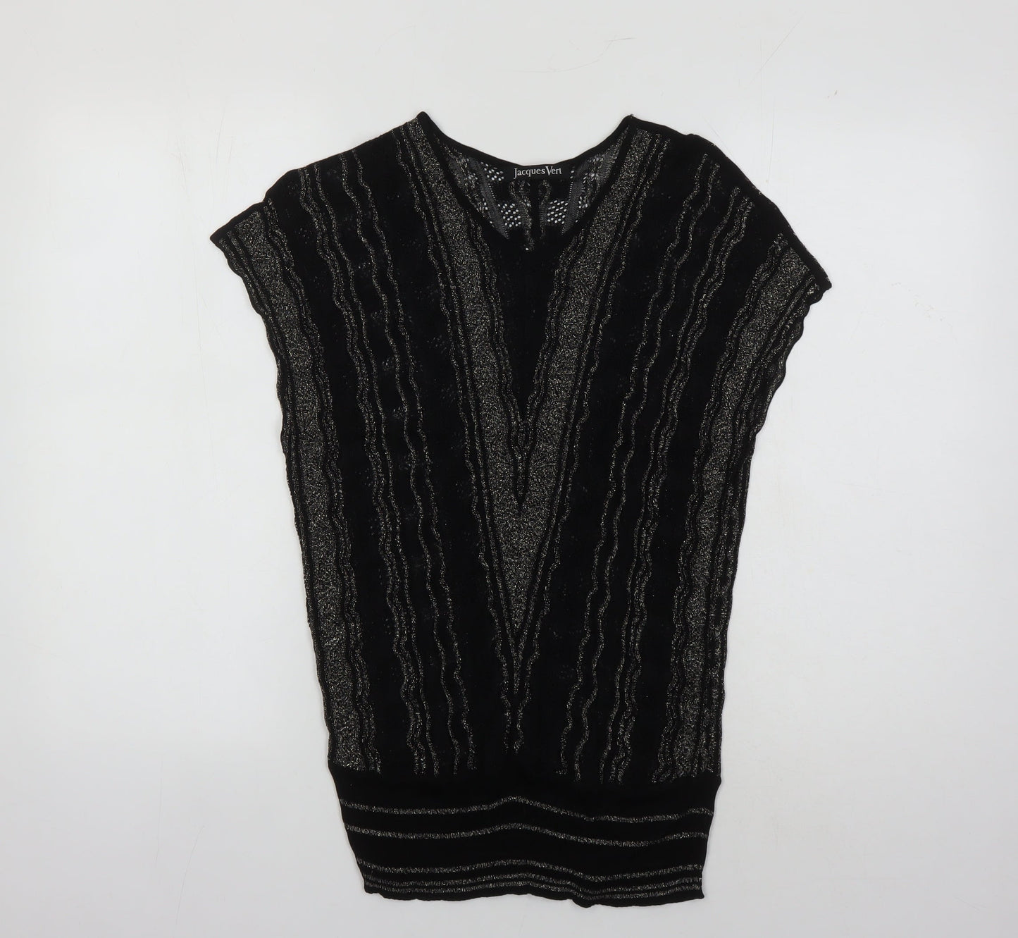 Jacques Vert Women's Black Sleeveless Knit Top M