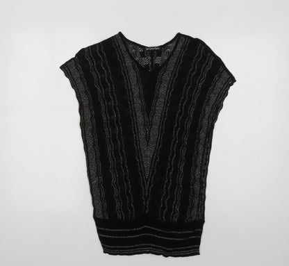 Jacques Vert Women's Black Sleeveless Knit Top M