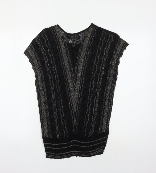 Jacques Vert Women's Black Sleeveless Knit Top M