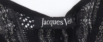 Jacques Vert Women's Black Sleeveless Knit Top M