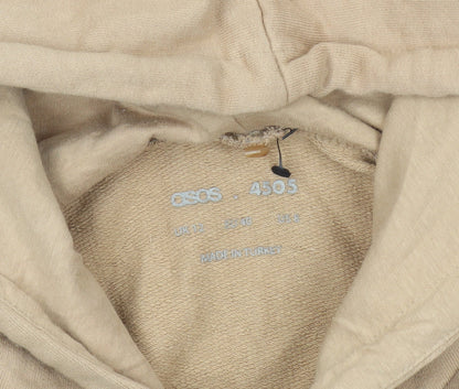 Womens UK Size 12 ASOS Beige Pullover Hoodie