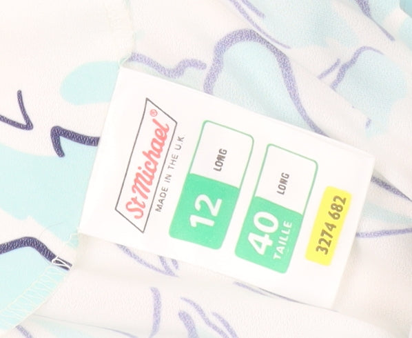 St Michael Women's Floral Wrap Dress Size 12