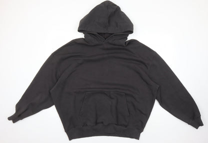 Zara Men's Black XL Pullover Hoodie, Graphic Print