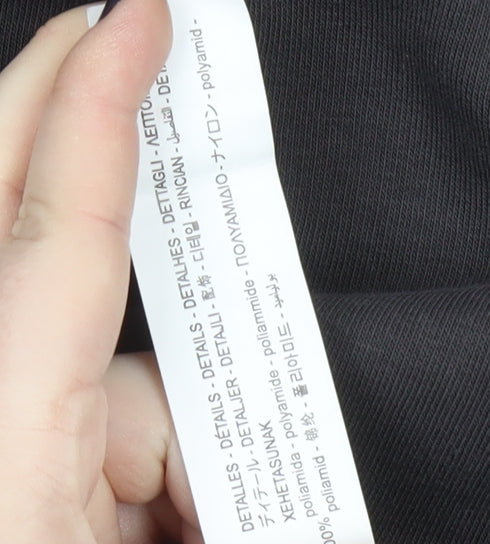 Zara Men's Black XL Pullover Hoodie, Graphic Print