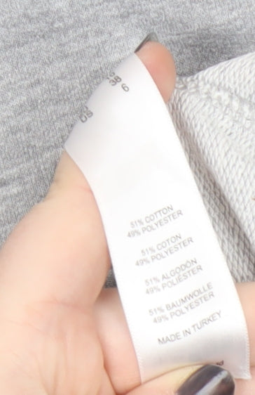 Womens UK Size 10 ASOS Grey Pullover Sweatshirt