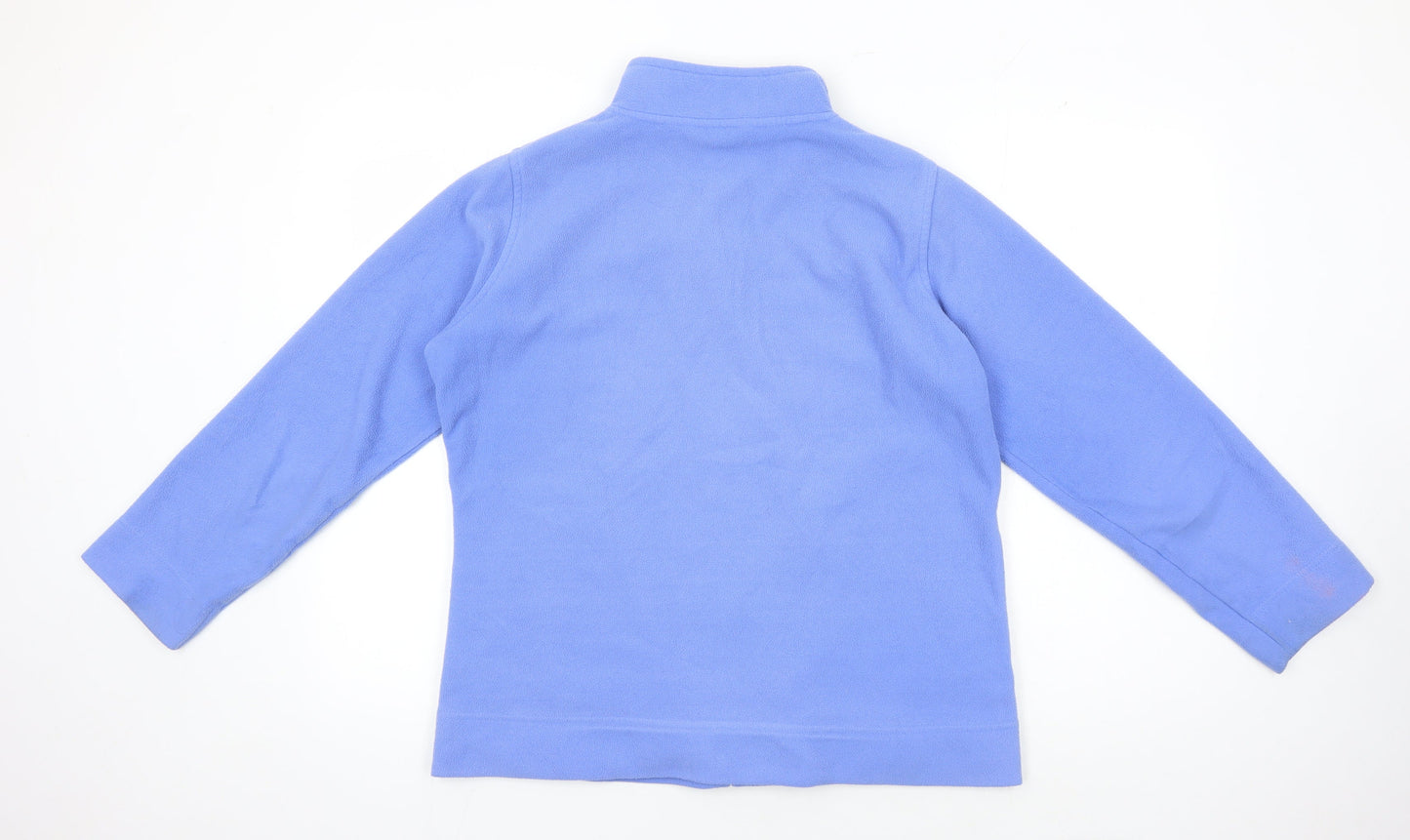Isle Essentials Women's Blue Basic Zip Jacket L