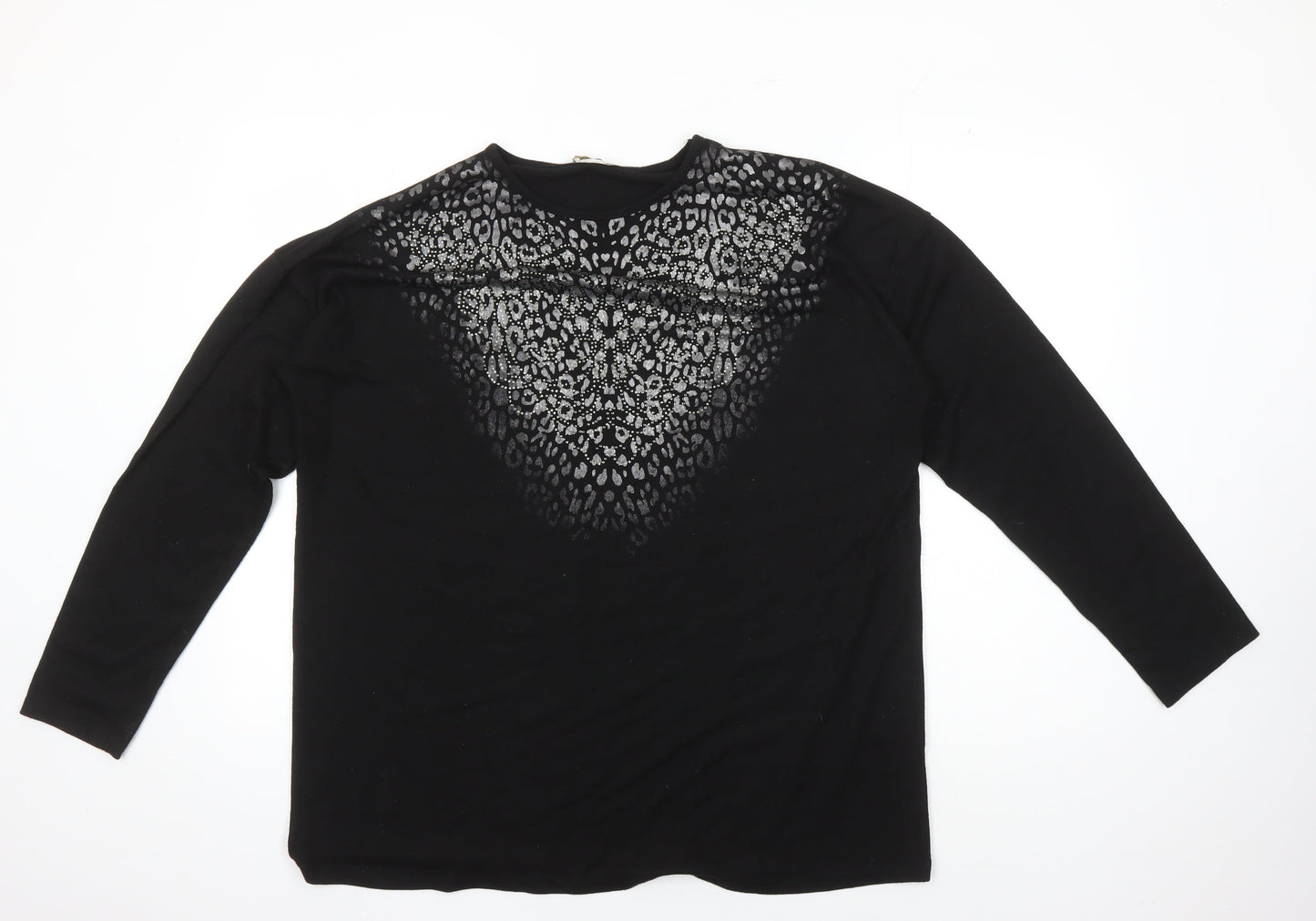 Womens UK Size 4XL LC Waikiki Black Pullover Jumper